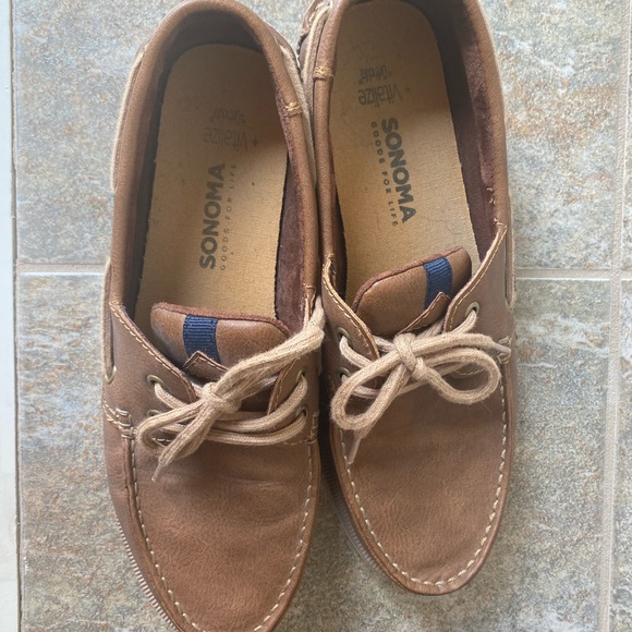 Men’s Size 10 brown Sonoma boat shoes - Picture 4 of 4
